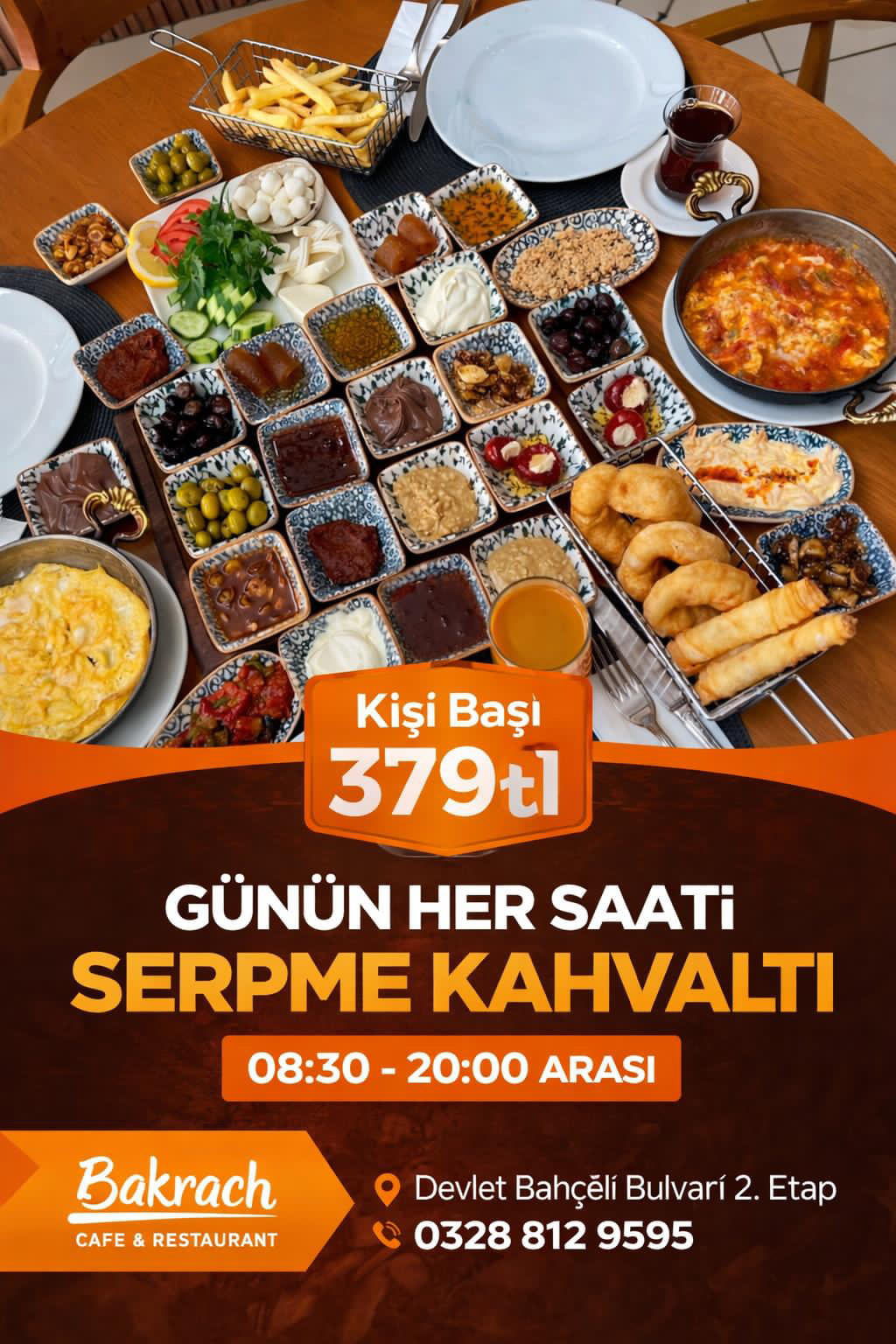 2 Kişilik Serpme Kahvaltı
